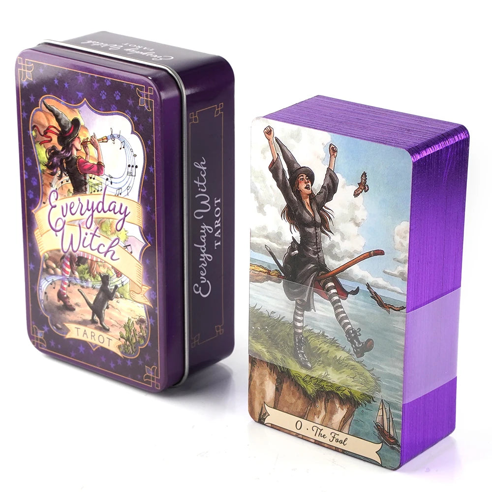 Adventure Time Tarot Deck – 78 Gold-Plated Cards in Premium Metal Tin