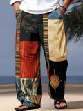 ✨ The Matrix-Vibe 3D Geometric Summer Beach Pants: Premium Quick-Dry Men's Casual Drawstring Trousers with Elastic Waist, Hyper-Realistic Optical Prints, and Full Family Sizing (Kids to Adult 5XL) CKQQQD997
