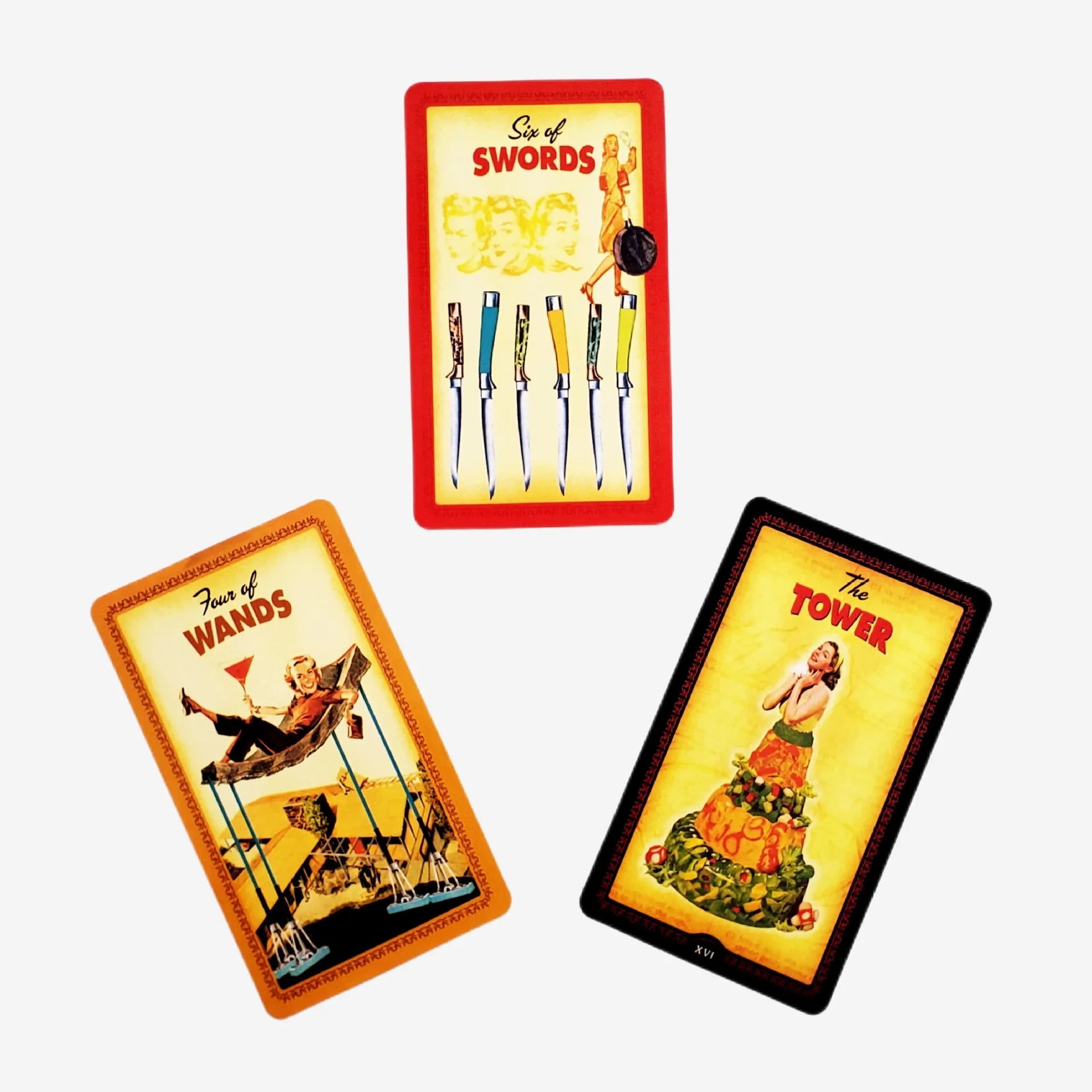 The Housewives Tarot Cards – 78-Card English Edition Divination Deck for Family Parties and Board Games