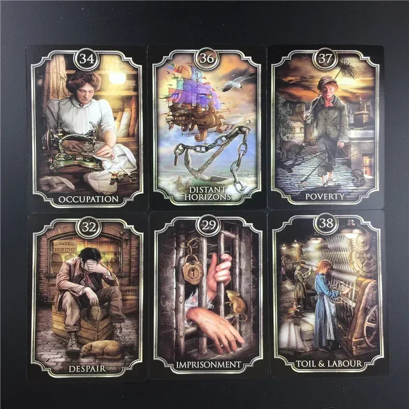 Fin Sieve Kipper Tarot Cards – English Version, 53-Card Oracle Deck for Divination, Family Party & Board Games