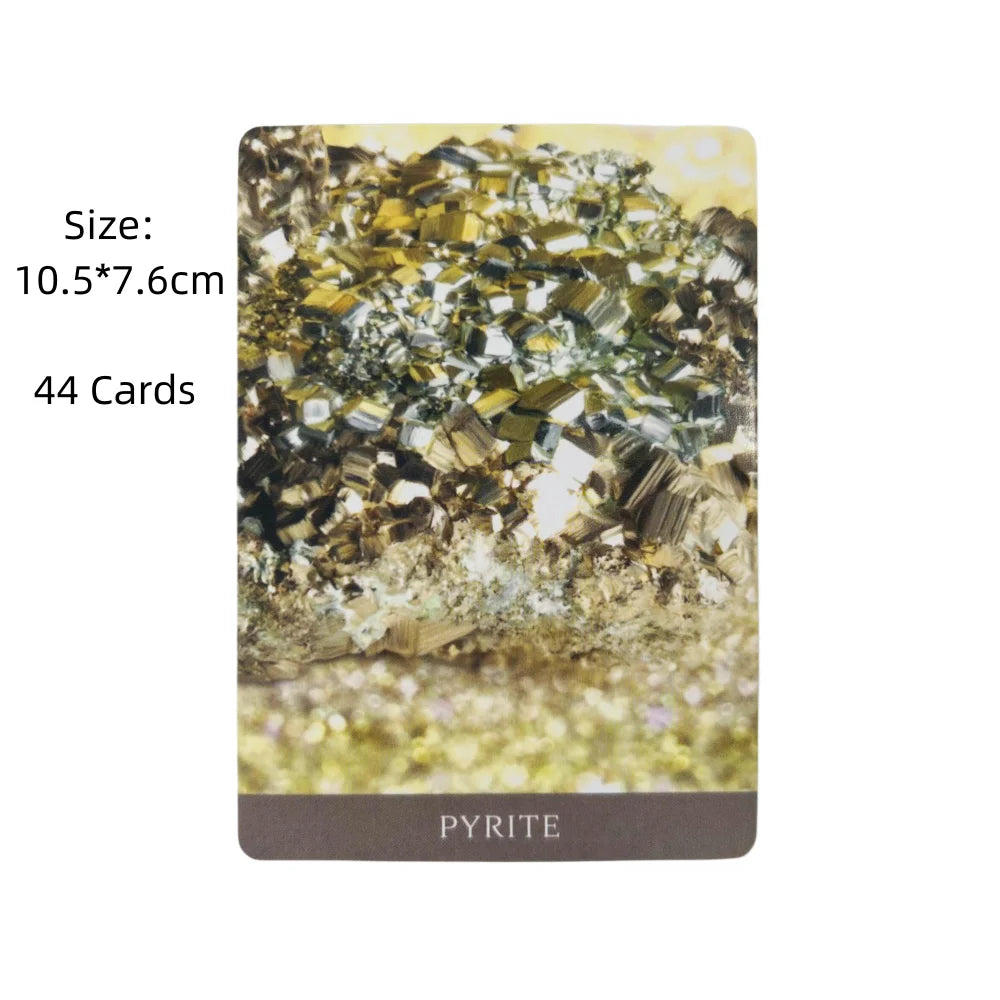 Crystal Oracle Cards – Stone Divination Deck English Vision Edition, 78 Cards for Tarot Board Games and Party Entertainment