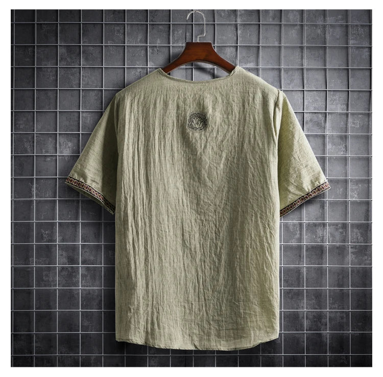 ✨ The Seoul Minimalist: Premium Men’s Plus Size Hawaiian Shirt (M-5XL) – Ultra-Lightweight Solid Color Fabric, Korean "Clean Fit" Aesthetic, and Breathable Short-Sleeve Casual Button-Down