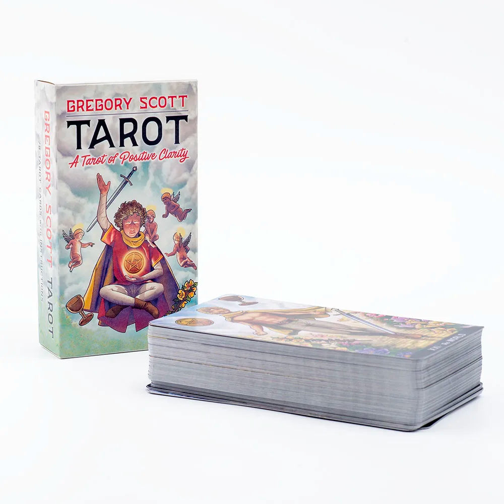 Gregory Scott Tarot Deck – 78 Cards | English Edition for Precognition, Divination & Group Party Games (11.1*6.1 cm)
