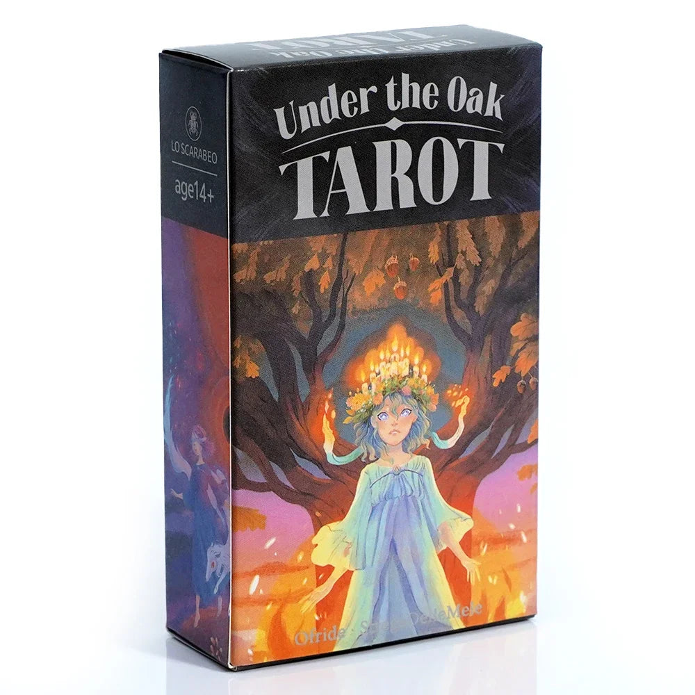 🌳 Under The Oak Tarot Deck – 79 Cards | English Multilingual Edition | Unique Narrative Divination & Board Game