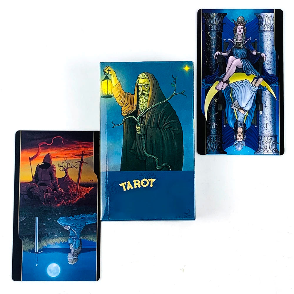 🃏 12 cm x 7 cm Large Size Tarot Cards Deck with Guidebook – English Version for Divination, Family Entertainment & Board Games