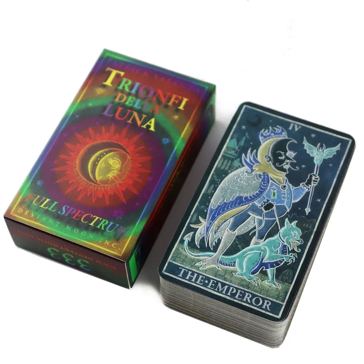 Trionfi Della Luna Full Spectrum Paradoxical Edition Marseilles Style Tarot Deck - 78 Cards