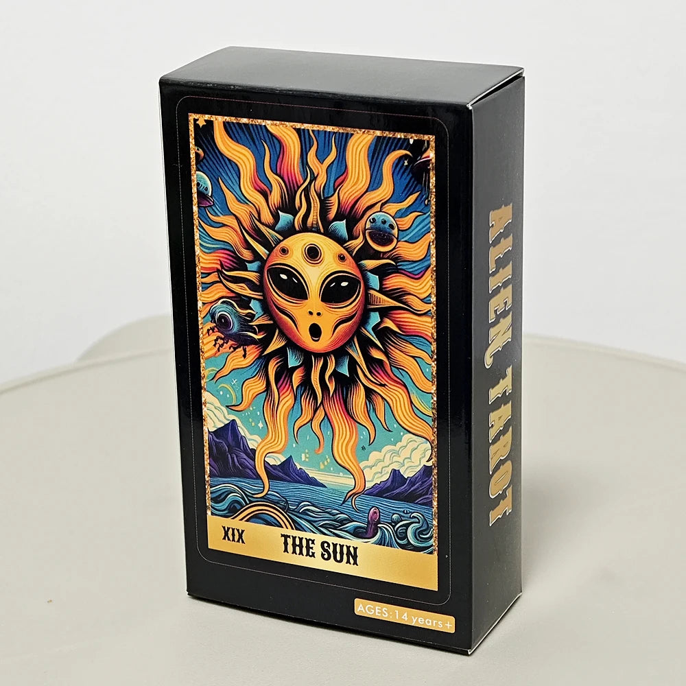 👽 Alien Tarot Cards – 78-Card Deck Inspired by Rider Waite System | Cosmic and Mysterious Tarot for Guidance
