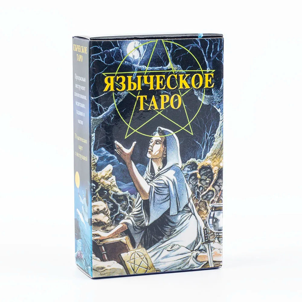 🌿 Russian Pagan Tarot Deck – Intricate 78-Card Set Featuring Mythical and Spiritual Visions for Deep Divination and Social Fun