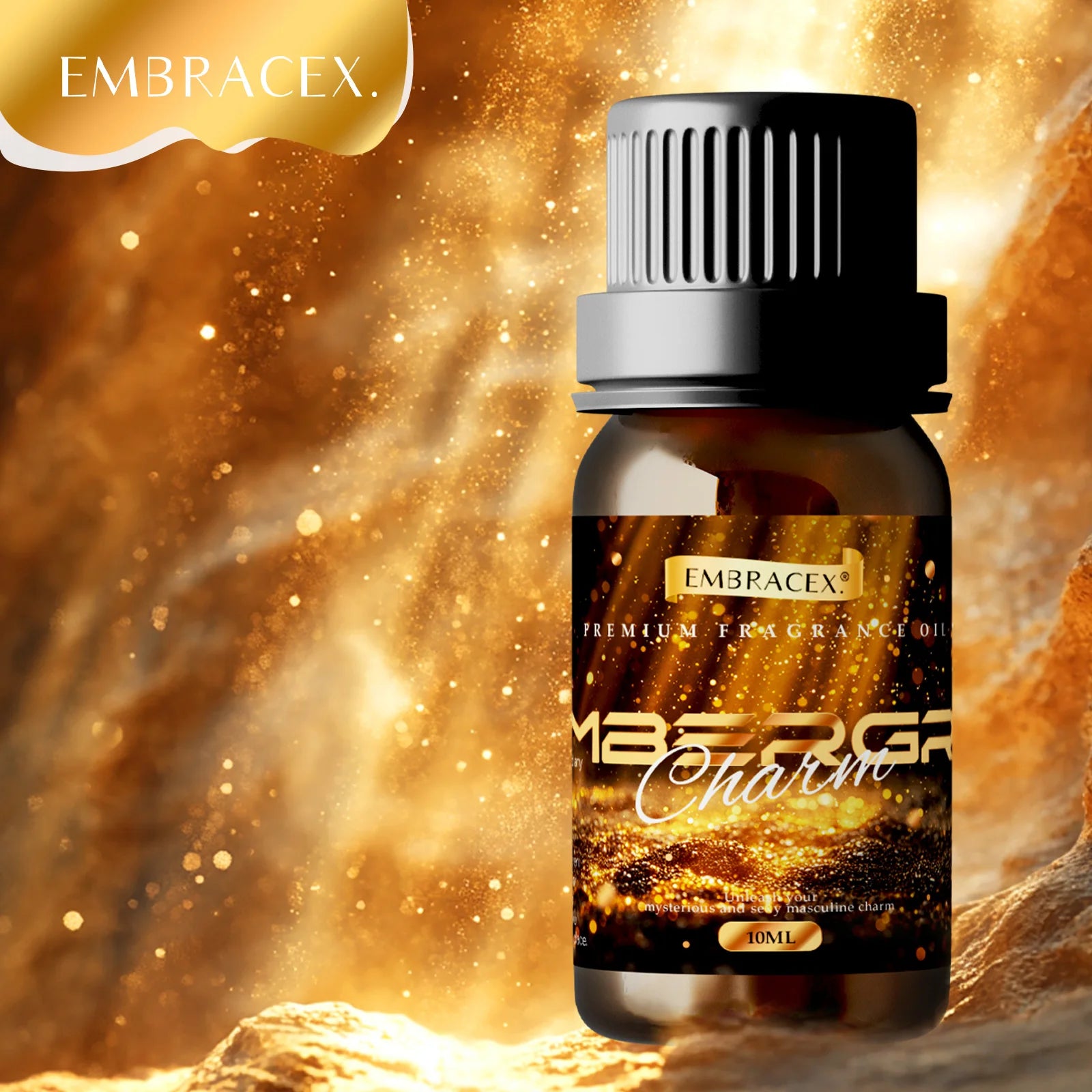 🌿 6PC/1PC 10ML Men's Essential Oil Gift Set – Perfect Father’s Day and Friends’ Gift for Candle Making, Soap Crafting, and Aromatherapy Diffusers﻿ Ambergris