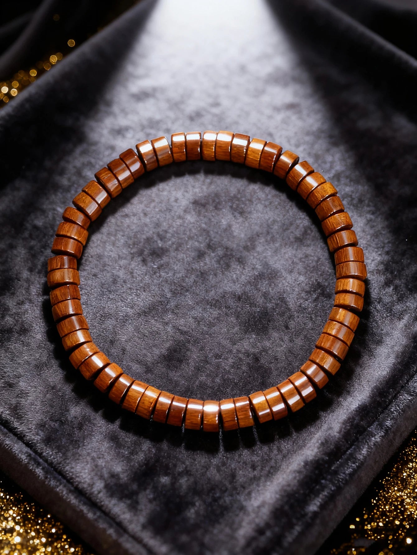 ✨ Natural Volcanic Stone Bracelet for Men – Light Blue Lava Beads & Handmade Retro Wood Beads – Vigour, Protection & Calmness Jewelry 13