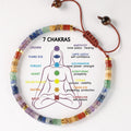 💜 Natural Amethyst 7 Chakra Healing Bracelet: Anxiety Relief Crystal & Yoga Meditation Stone Bangle – Spiritual Purple Gift for Women L1837-baika