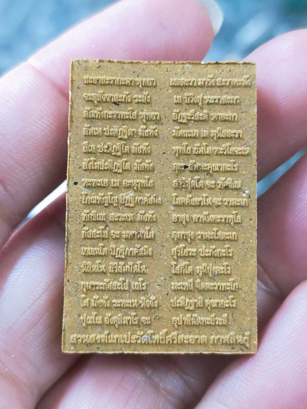 Exquisite Phra Somdej Amulet by Luang Pu Sila Sirijanto – Special Edition with Sky Gem Inlay, Sacred Yantra Backing, and Complete Temple Blessing – 100% Authentic