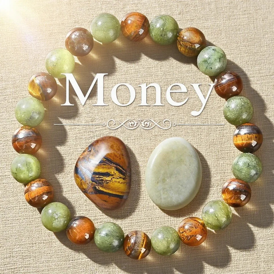 ✨ Prosperity and Abundance Healing Bracelet – Relaxing Energy Bracelet to Enhance Personal Success, Power, and Health