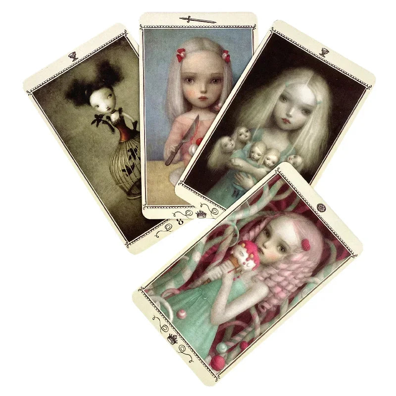 Nicoletta Cecco Tarot Deck – 78-Card Multilingual Beginners Set with Guidance Booklet for Divination and Board Games