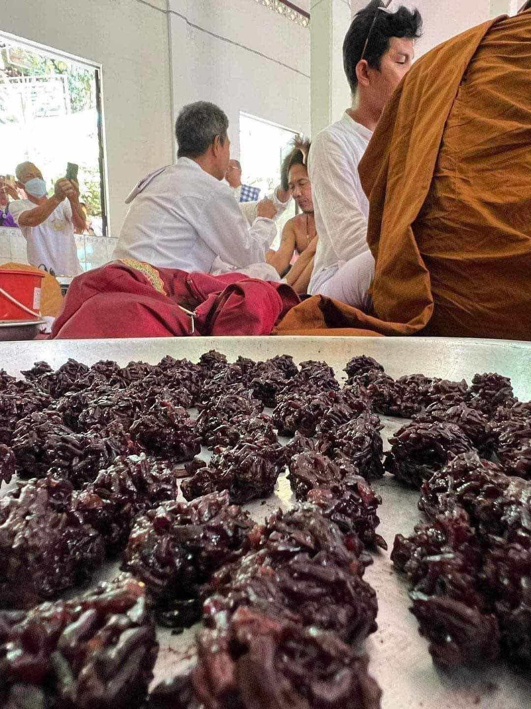 Experience the Potent Power of Black Sticky Rice Amulet - Wat Khao Or Sacred Ball Ready-to-Use