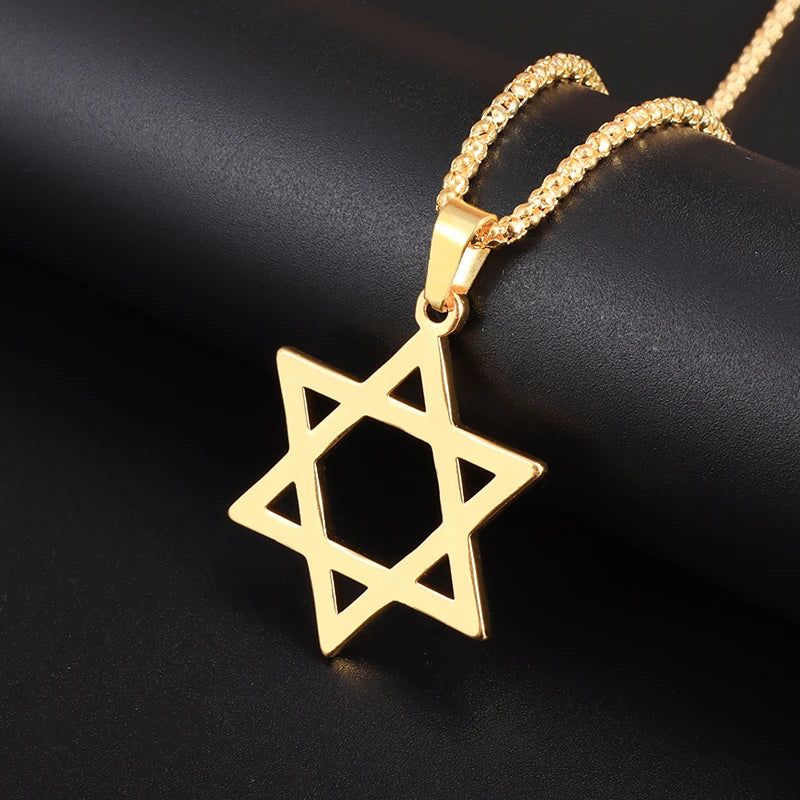 ✨ Stainless Steel 7 Archangel Seal Necklace – Solomon Kabbalah Seal Pendant | Men’s Supernatural Protection Amulet & Magical Jewelry A4551-Gold