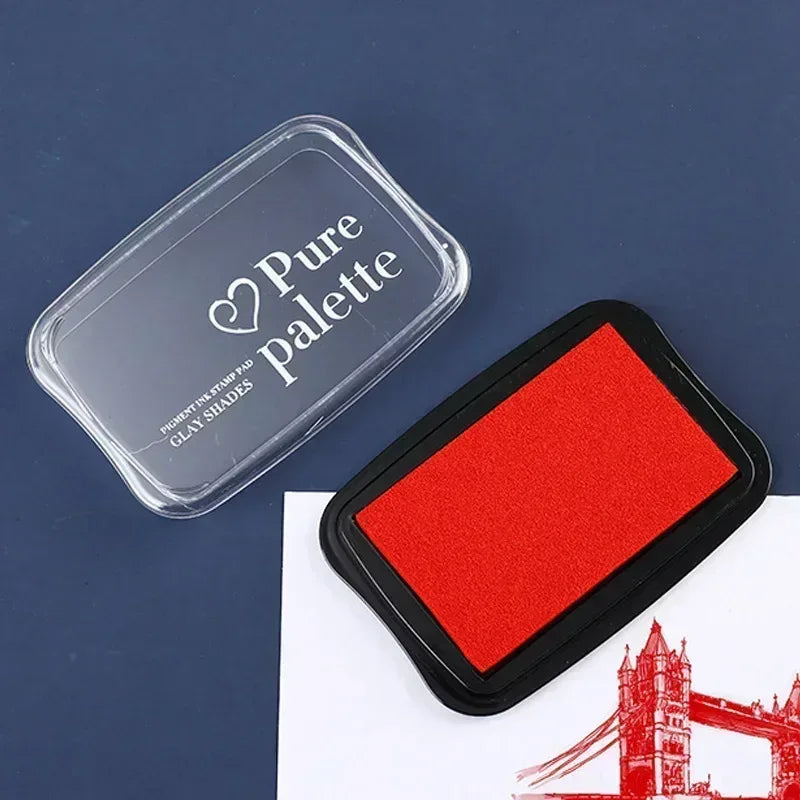 🔤 Wooden Alphabet Letter Stamps Set – Vintage Uppercase & Lowercase Rubber Stamps with DIY Self Ink Pad | Perfect for Diary, Album, Handmade Art & Craft
