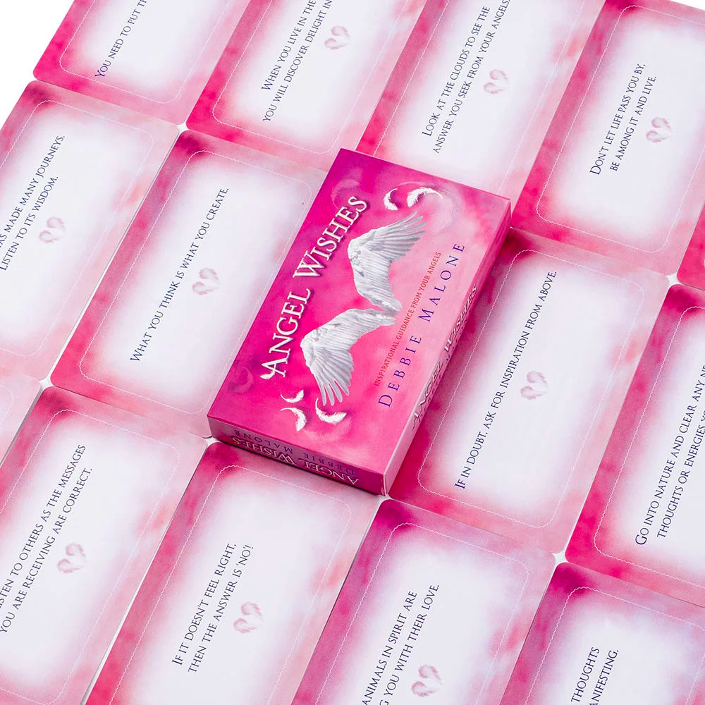 ✨ Angel Wishes 40 Affirmation Tarot Cards – 11 × 6 cm Inspirational Deck for Daily Guidance & Spiritual Empowerment