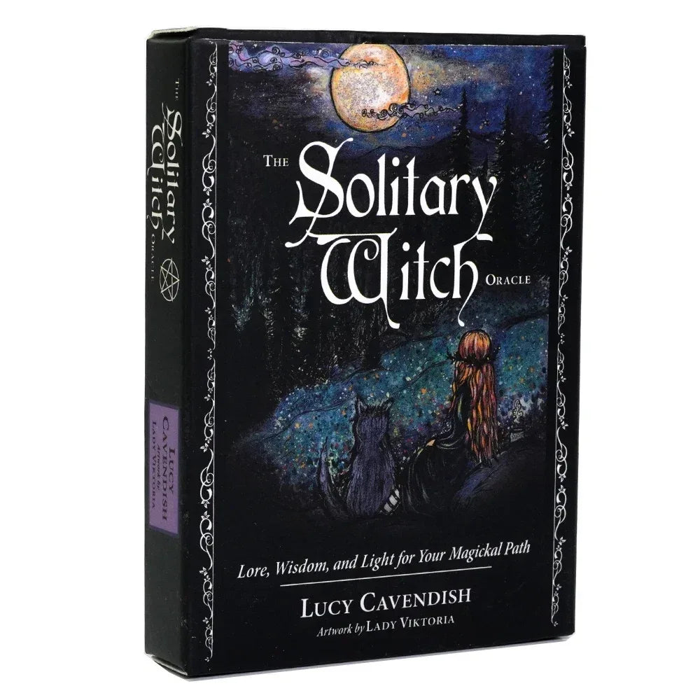 🧙‍♀️ The Solitary Witch Oracle Deck – 45 Cards | English Edition | Mystical Oracle & Tarot Hybrid | Family Party Board Game