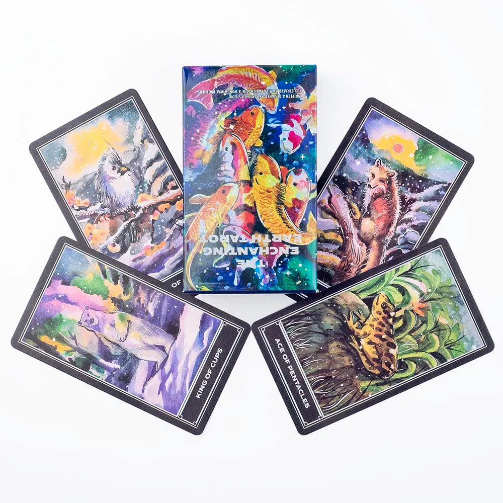 Enchanting Earth Nature-Inspired Tarot Deck for Intuitive Guidance and Self-Discovery - 80-Card Divination Board Game