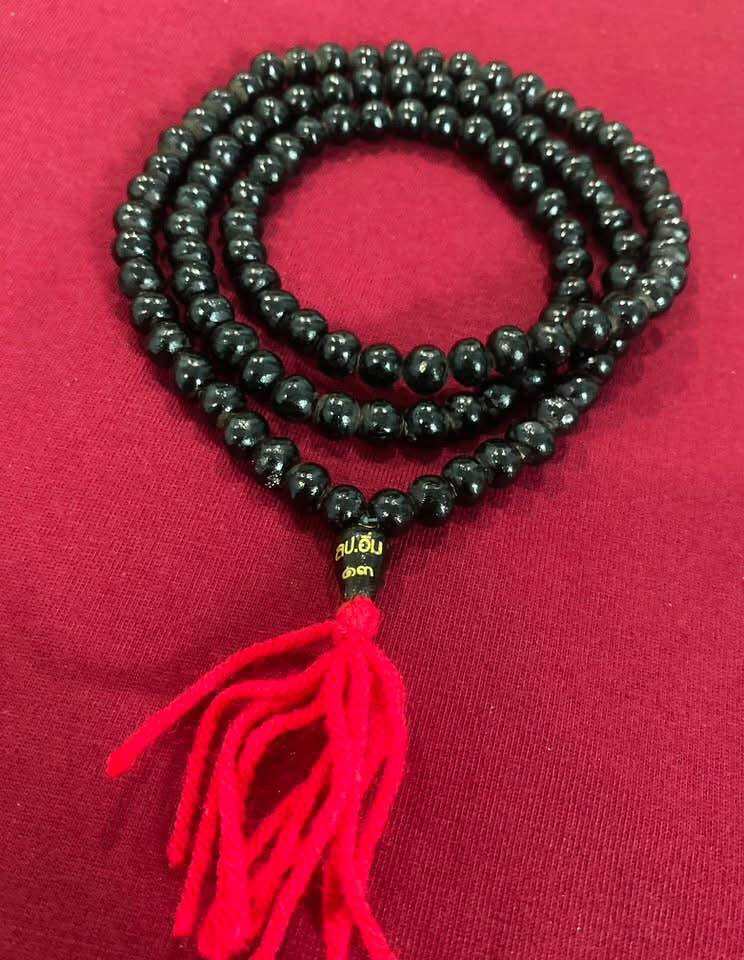 💰 Powerful 108 Sacred Iron Beads Necklace “Great Wealth 9 Cycles” – Consecrated by Luang Pu Im for Prosperity and Protection