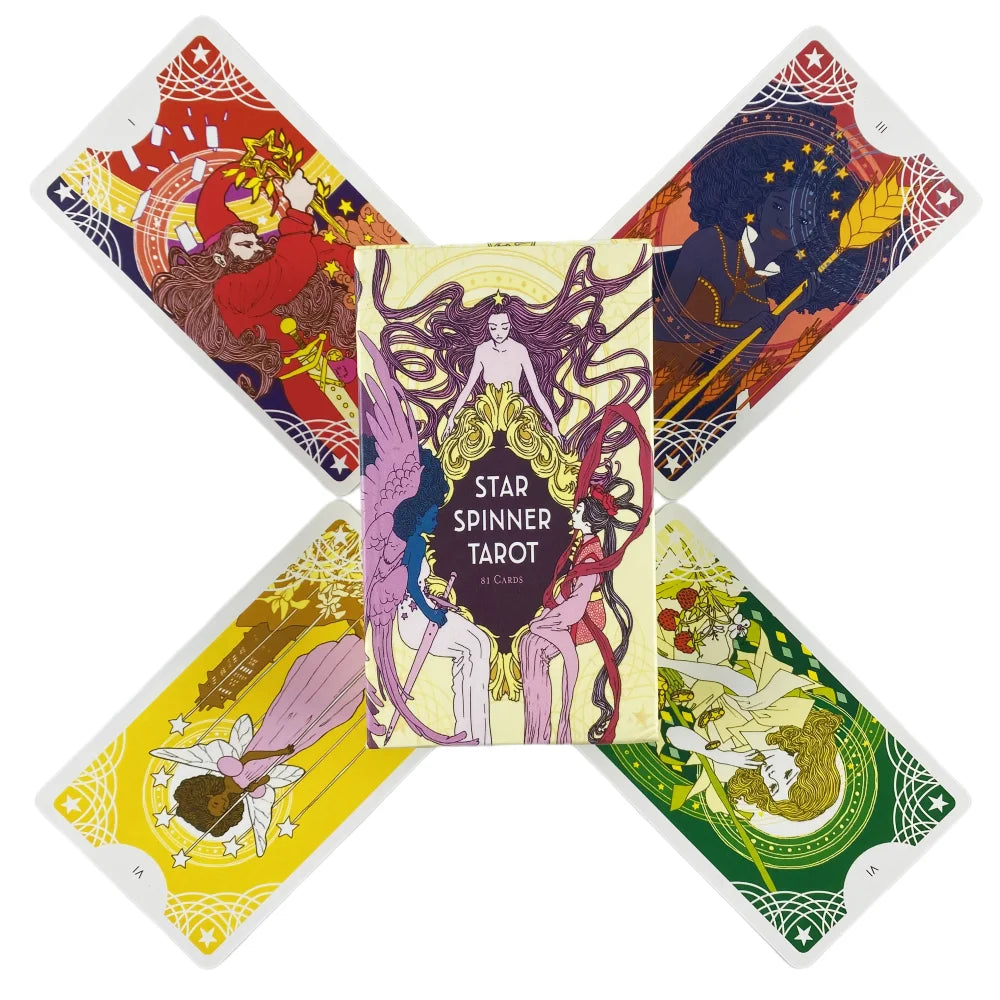 🎲 Star Spinner Tarot – Complete 78-Card Deck Featuring Inclusive, Diverse Artwork for Fun and Insightful Tarot Play