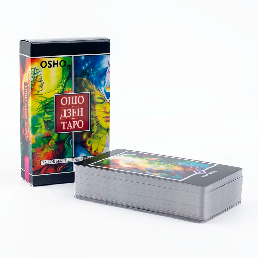Osho Zen Taro – 79-Card English Divination Deck and Book Set for Spiritual Insight and Board Games (10.3x6 cm)