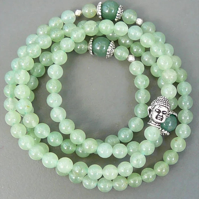 ✨ Turquoise & Onyx Mala Yoga Wrap Bracelet – 108 Prayer Beads Meditation Necklace for Spiritual Focus and Calm A6