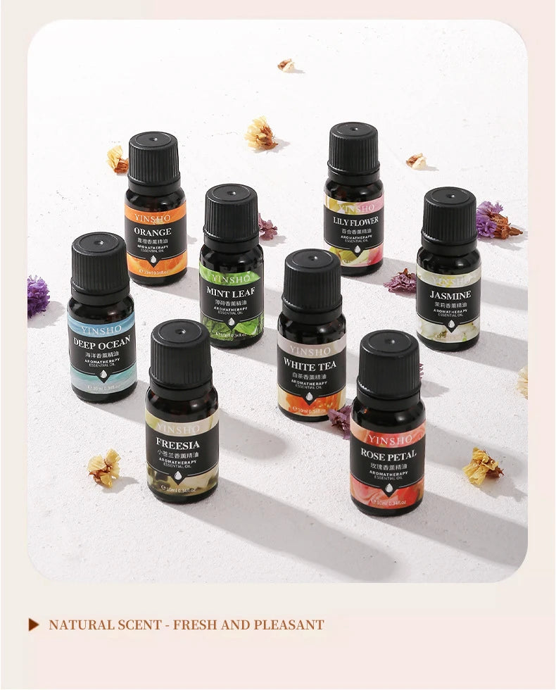 🌟 17 Flavors 10ml Essential Oils for Aroma Diffuser – Water-Soluble Natural Fragrance Oils for Home and AirHumidifier﻿