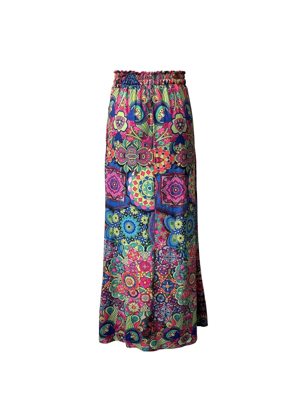 🌟 Wish Spring/Summer New Bohemian Women's Loose 3D Digital Printed High Waist Skirt﻿