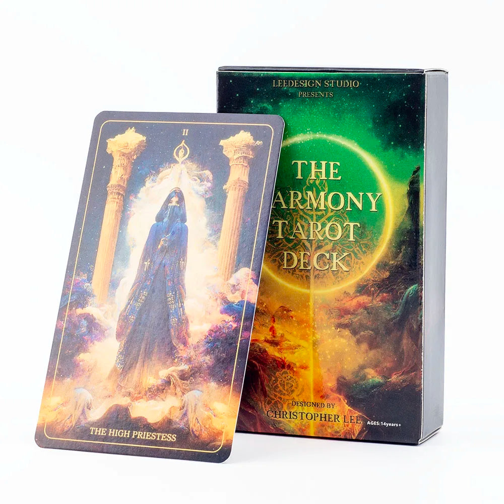 The Harmony Tarot Deck – 78-Card English Visions Divination Edition (10.3x6 cm) for Family Board Games and Spiritual Prophecy