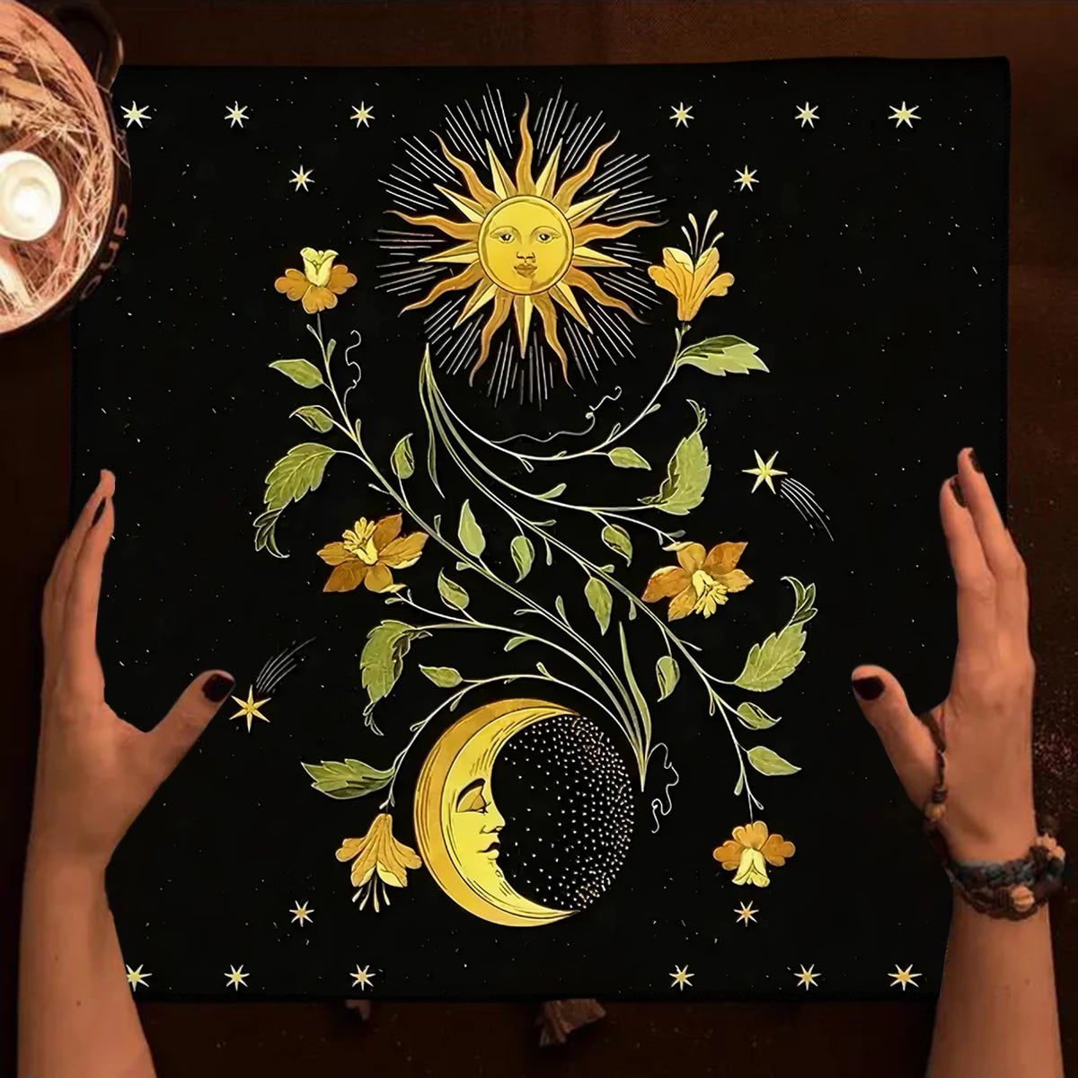 🌌Galaxy Sky Tarot Tablecloth | Altar Cloth with Cosmic Starry Night Design – Astrology Divination Cloth & Tarot Mat for Mystical Home Decor HDS-2508271058