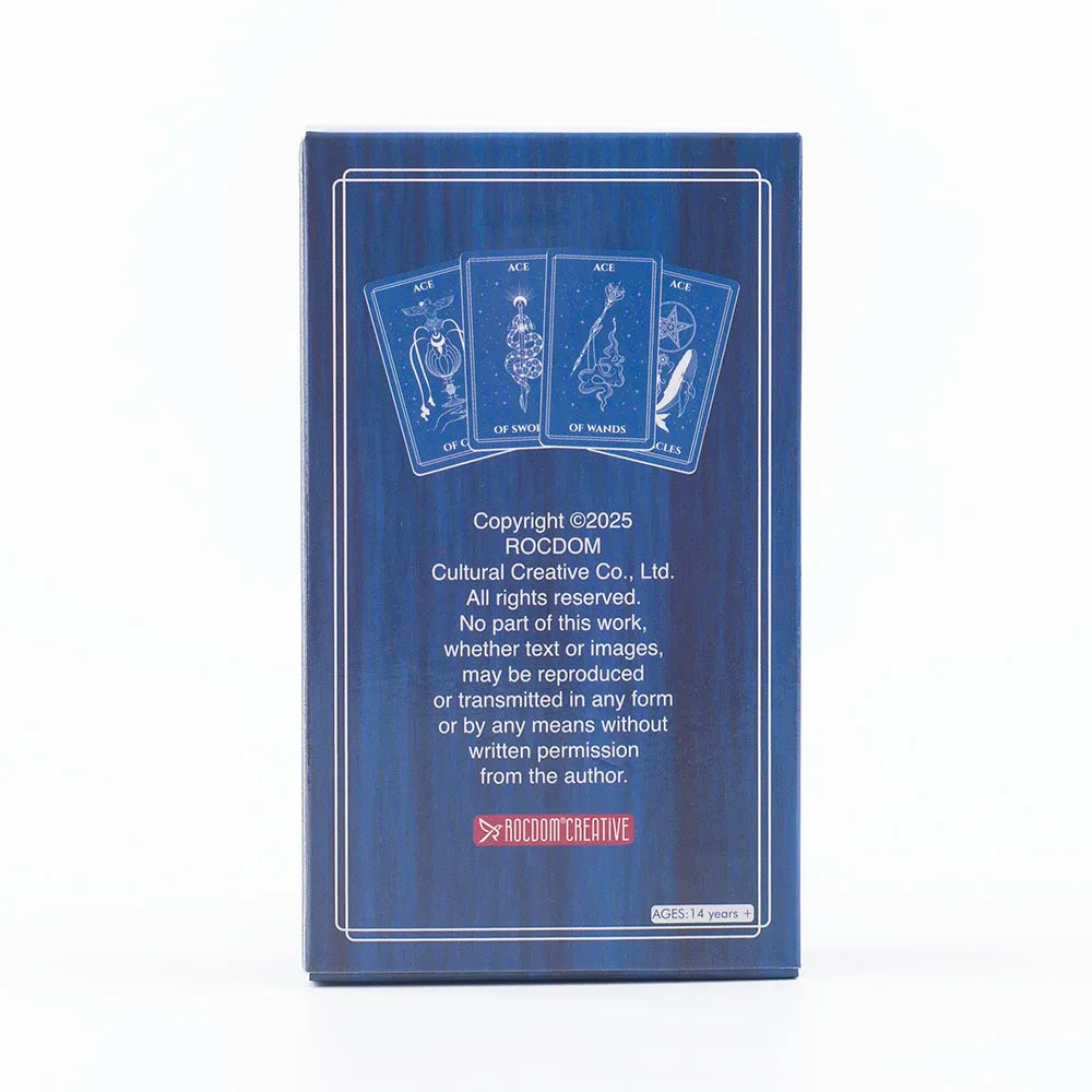 🌌 Celestial Tarot Deck – 78 Cards Divination Edition Cosmic & Celestial Themed Compact 10.3 x 6 cm Board Game & Intuitive Readings