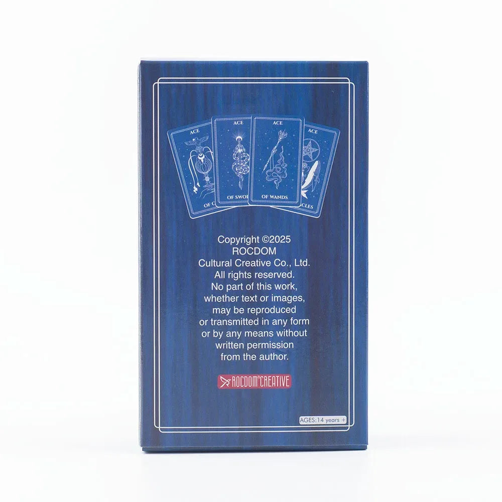 🌌 Celestial Tarot Deck – 78 Cards Divination Edition Cosmic & Celestial Themed Compact 10.3 x 6 cm Board Game & Intuitive Readings