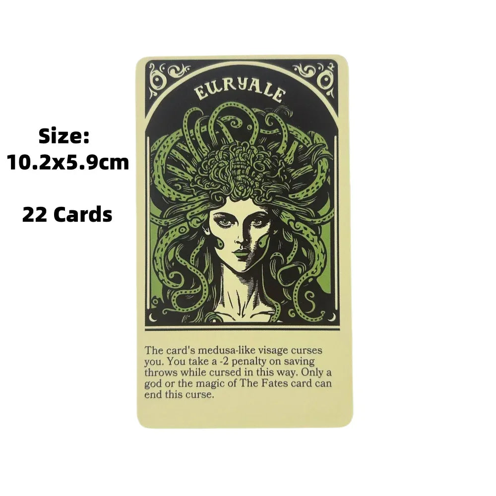 🌟 Deck of Many Things Oracle Cards – 22 Cards English Version Divination Edition Board Game Style for Fate & Fortune