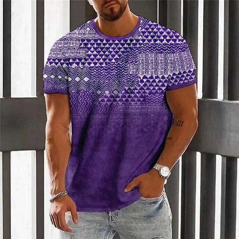 ✨ The Luxury Retro Ethnic Edition: Premium Men’s 3D Printed T-Shirt – High-Definition Colorful Tribal Graphic Print, Breathable Quick-Dry Performance Fabric, and Sophisticated Oversized Luxury Streetwear Tee Tshirt-YSY46990