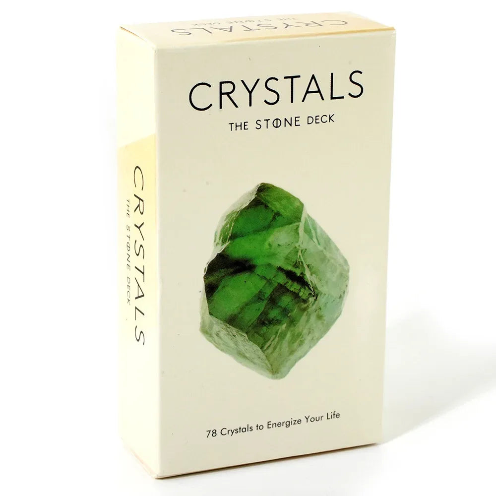 Crystals Tarot Cards Oracle Deck – High Quality 78-Card Kabbalah Board Game for Divination and Party Entertainment