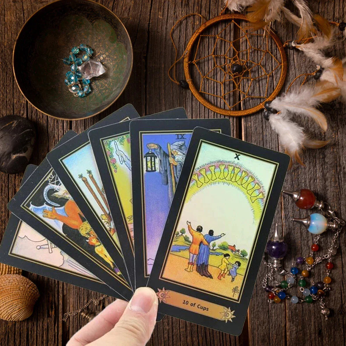 Fantasy Garden Tarot Cards - 78-Card Artistic Deck for Deep Divination and Mindful Creativity