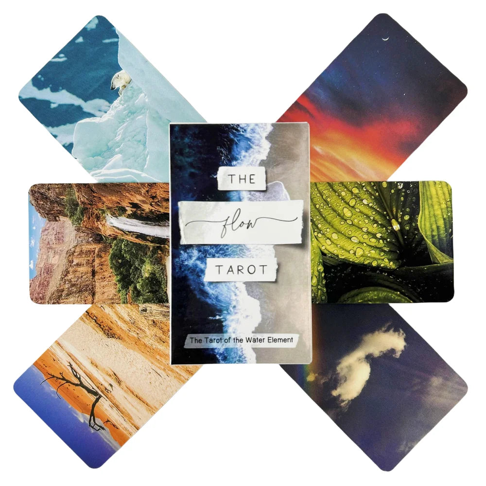 🌊Flow of the Cards Tarot – 78 Cards English Oracle Deck for Spiritual Guidance and Family Entertainment