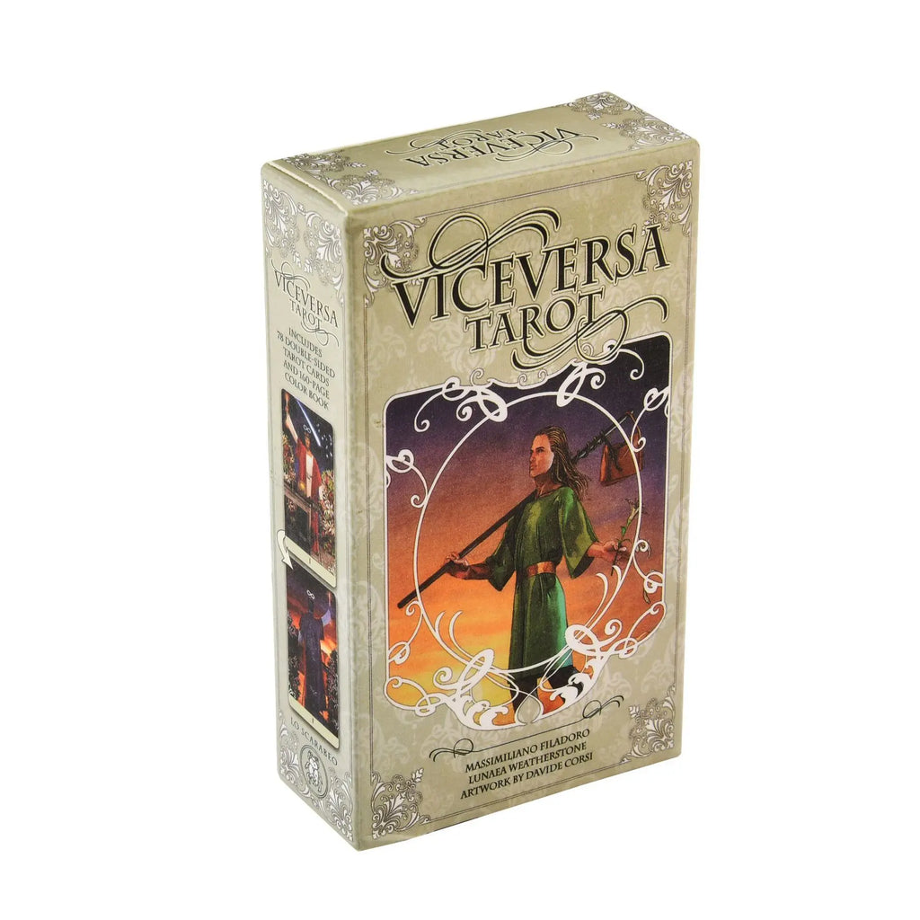 ♾️ Vice Versa Tarot Deck – Double-Sided 78-Card English Oracle Set for Spiritual Insight and Interactive Board Gaming
