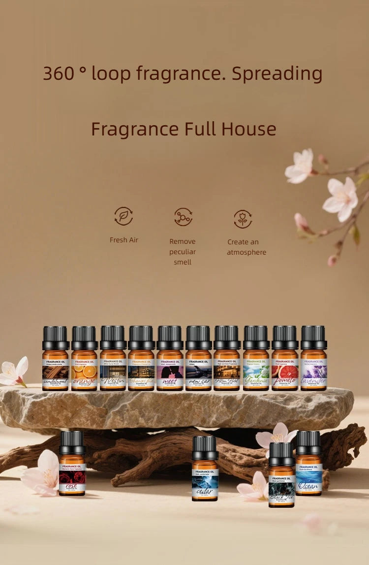 🚗 10ml Car Natural Plant Essential Oil – Water-Soluble Aromatic Refill for Auto Diffuser, Humidifier, and Air Freshener﻿