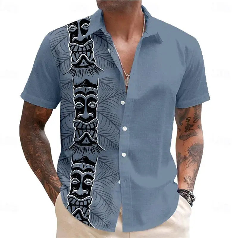 ✨ The Retro White-Dot Masterpiece: Premium Men's Casual Short-Sleeve Shirt – High-Definition Polka Dot Digital Print, Ultra-Breathable Lightweight Fabric, and Sophisticated Vintage Holiday Silhouette CSFQQQD107