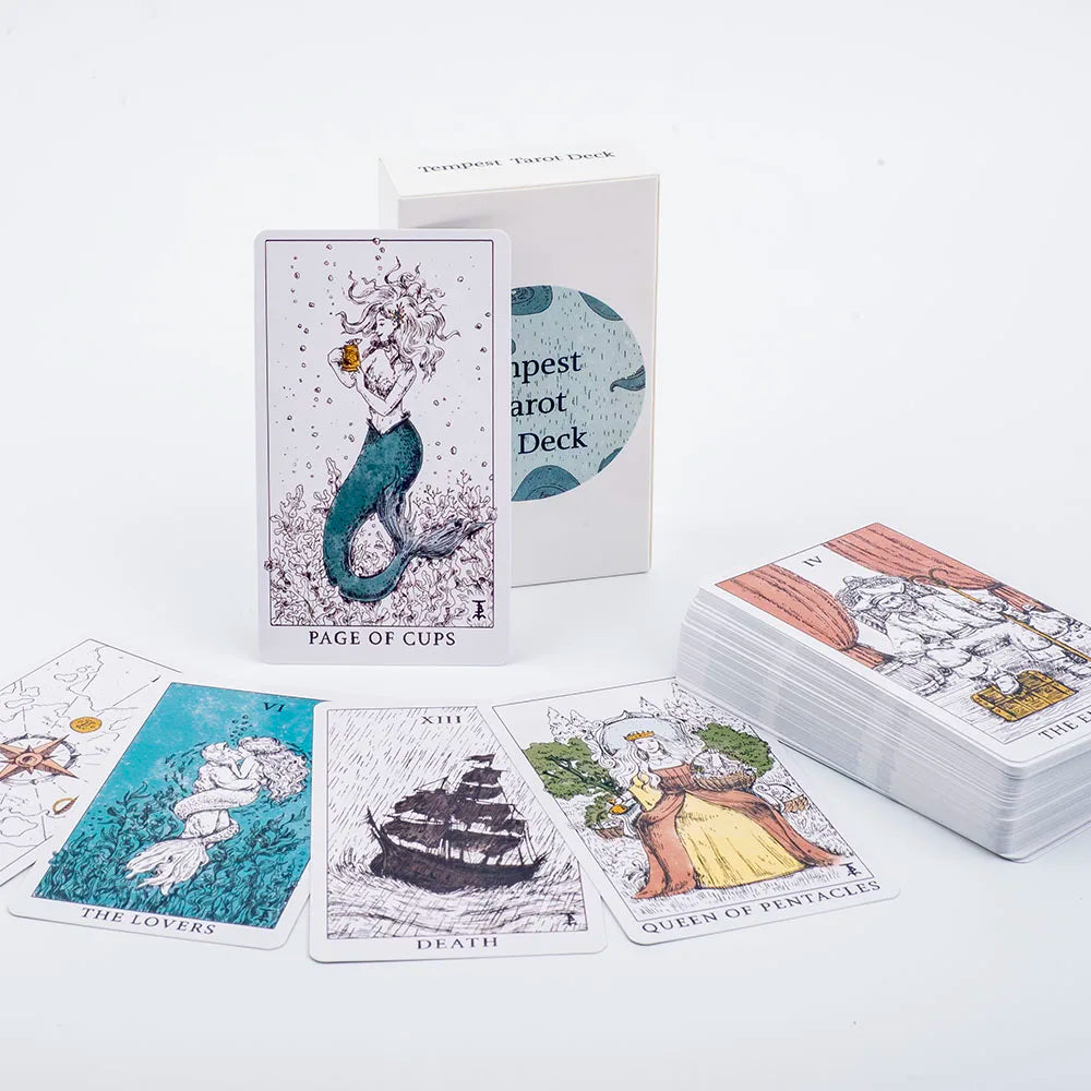 🃏 Cat Tarot – A 78 Card Deck High Quality English Version Board Game for Easy and Fun Fortune Telling Perfect for Family Gatherings TK17K
