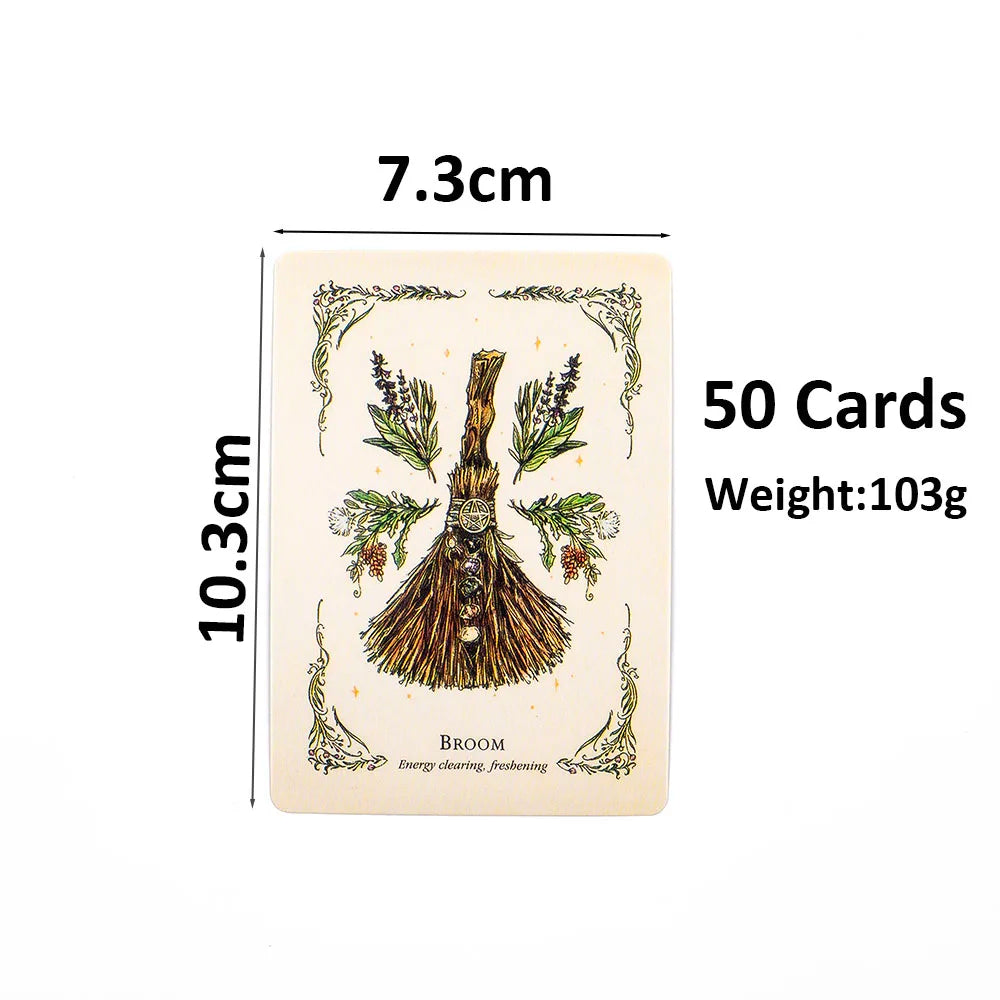 The Green Witch's Oracle Deck – 50 Cards for Divination, Spiritual Guidance & Family Party Games
