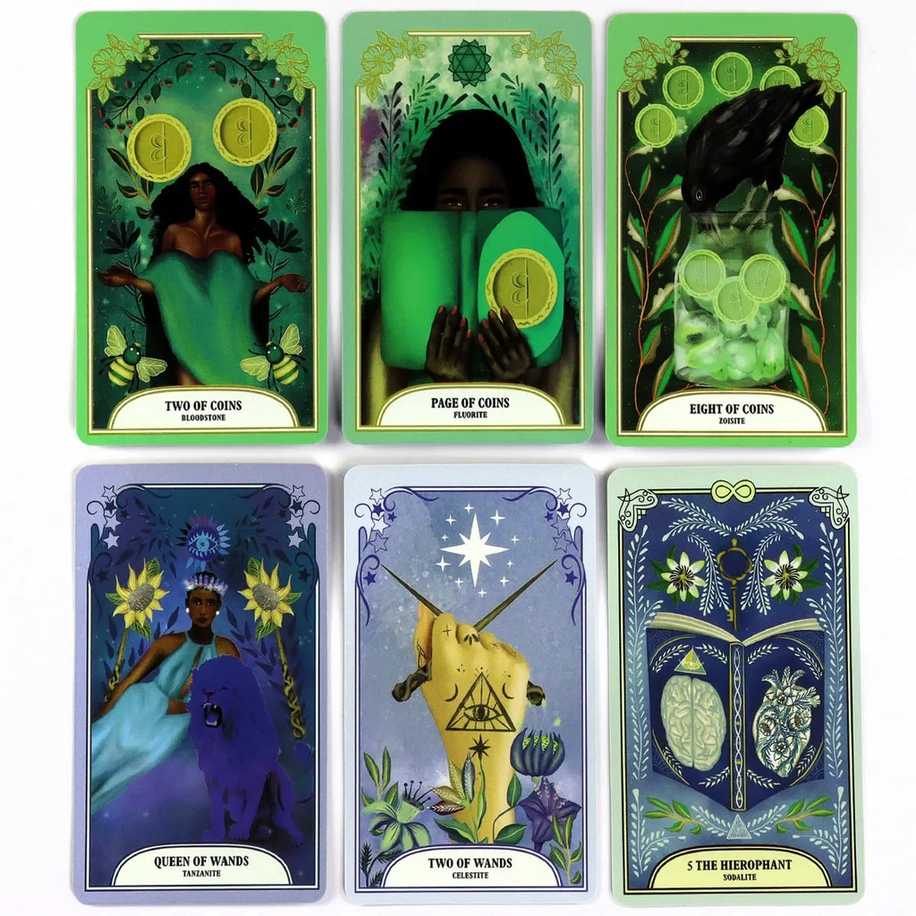 ✨ The Crystal Magic Tarot – 78-Card Deck for Manifesting Your Fate with Crystal Energy