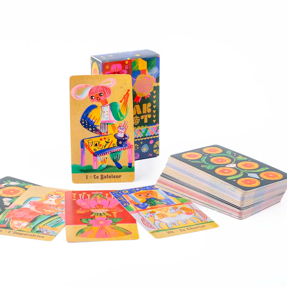 Pipspeak Marseille Tarot Deck - 83 Cards for Family Gatherings, 10.3 × 6 cm