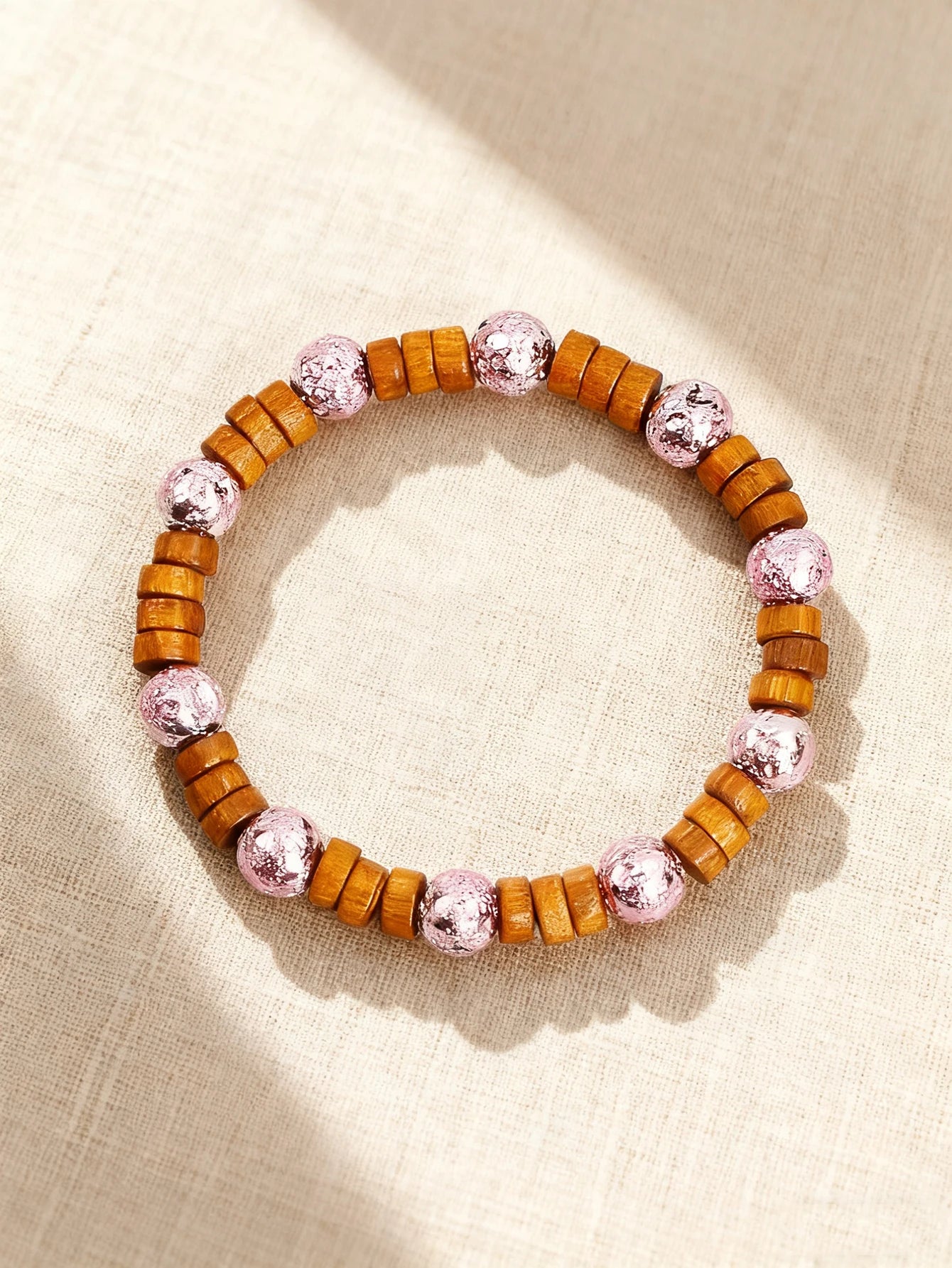 ✨ Natural Volcanic Stone Bracelet for Men – Light Blue Lava Beads & Handmade Retro Wood Beads – Vigour, Protection & Calmness Jewelry 14