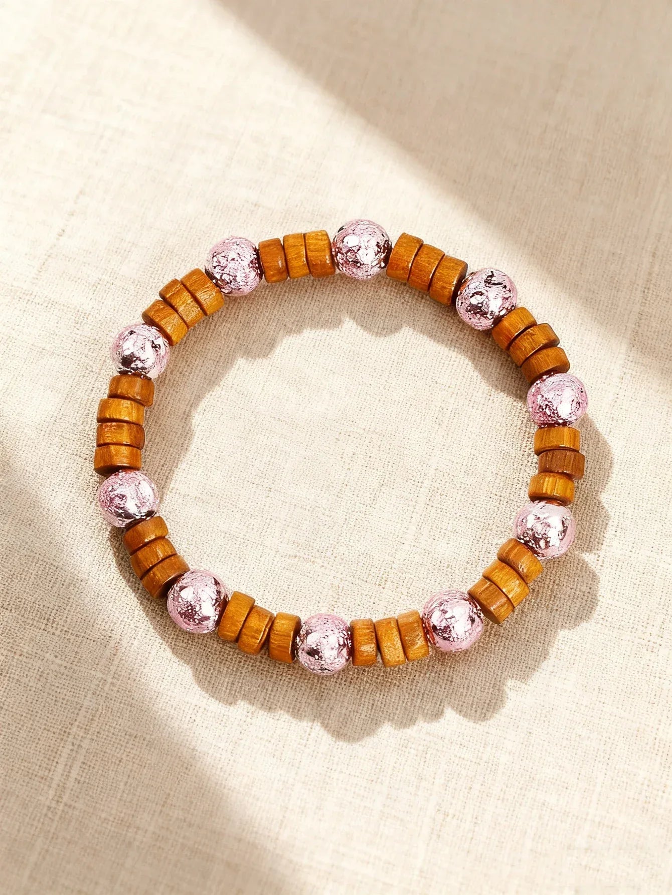✨ Natural Volcanic Stone Bracelet for Men – Light Blue Lava Beads & Handmade Retro Wood Beads – Vigour, Protection & Calmness Jewelry 14