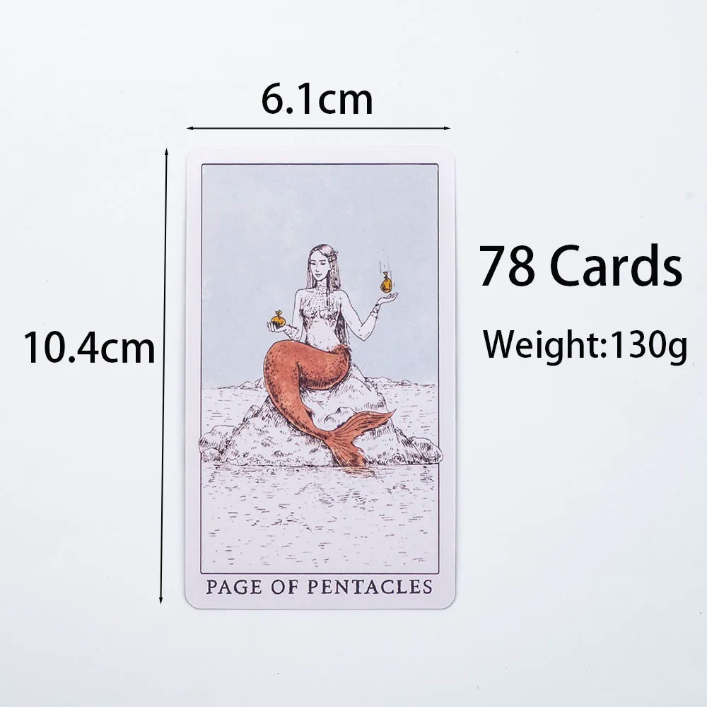 🌊 Tempest Tarot Deck – 78 Ocean-Themed Cards with Instruction Booklet for Beginners