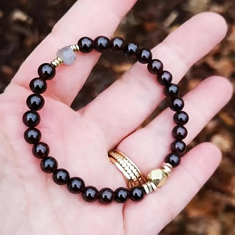 ✨ FIRE in ME Bracelet – Handmade Beaded Wrist Jewelry Infused with Maratha Energy for Passion, Romance & Healing Gift